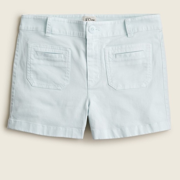 J crew patch pocket chino shorts blue - Picture 1 of 3